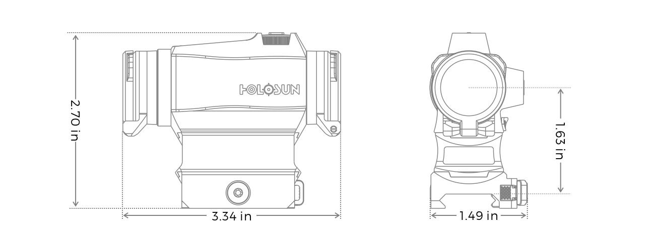 Коллиматор Holosun Micro HS515CM, изображение 5